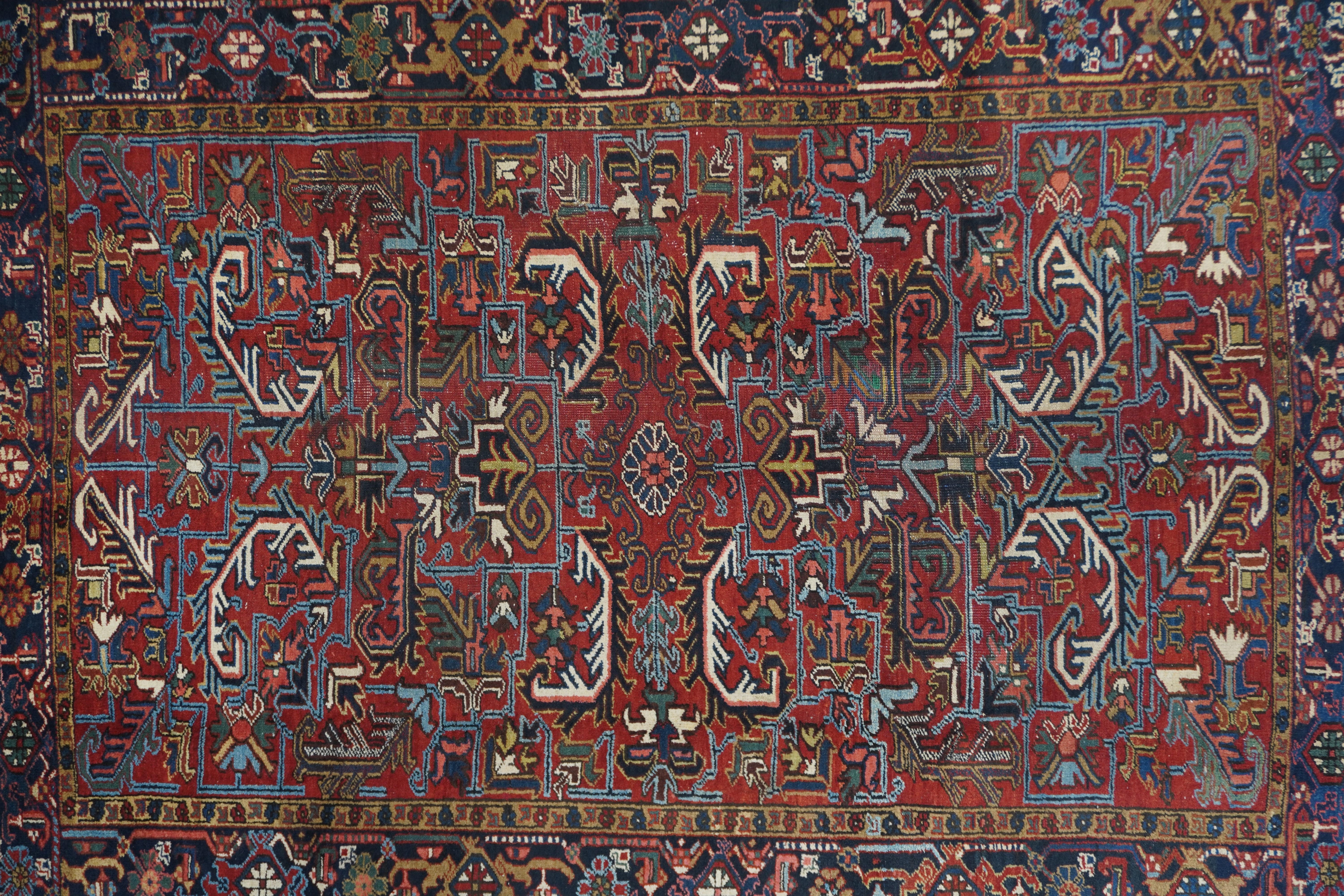 Alfombra Vintage Heriz 6'5'' x 9'0'' Persa en venta