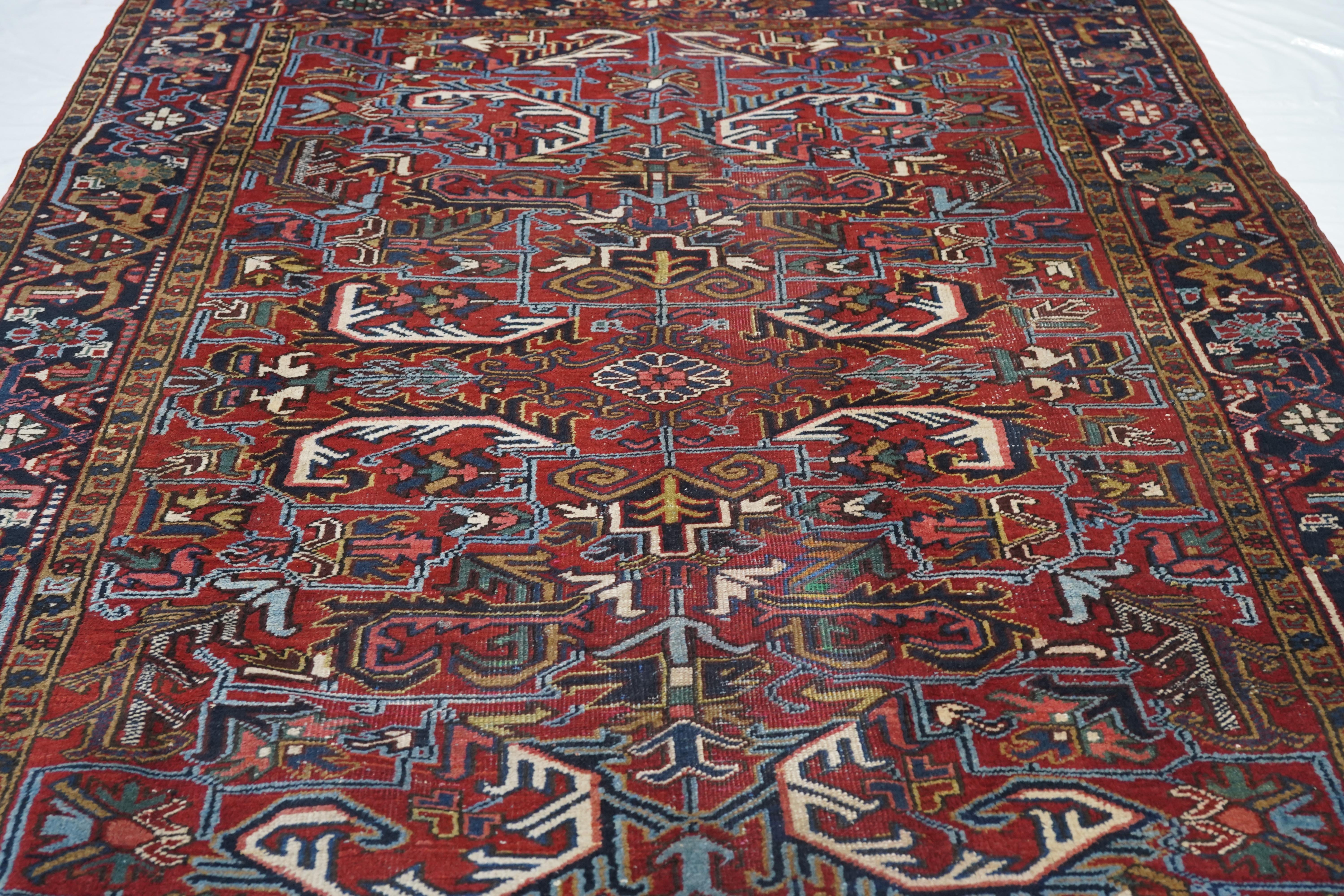 Alfombra Vintage Heriz 6'5'' x 9'0'' en venta 1