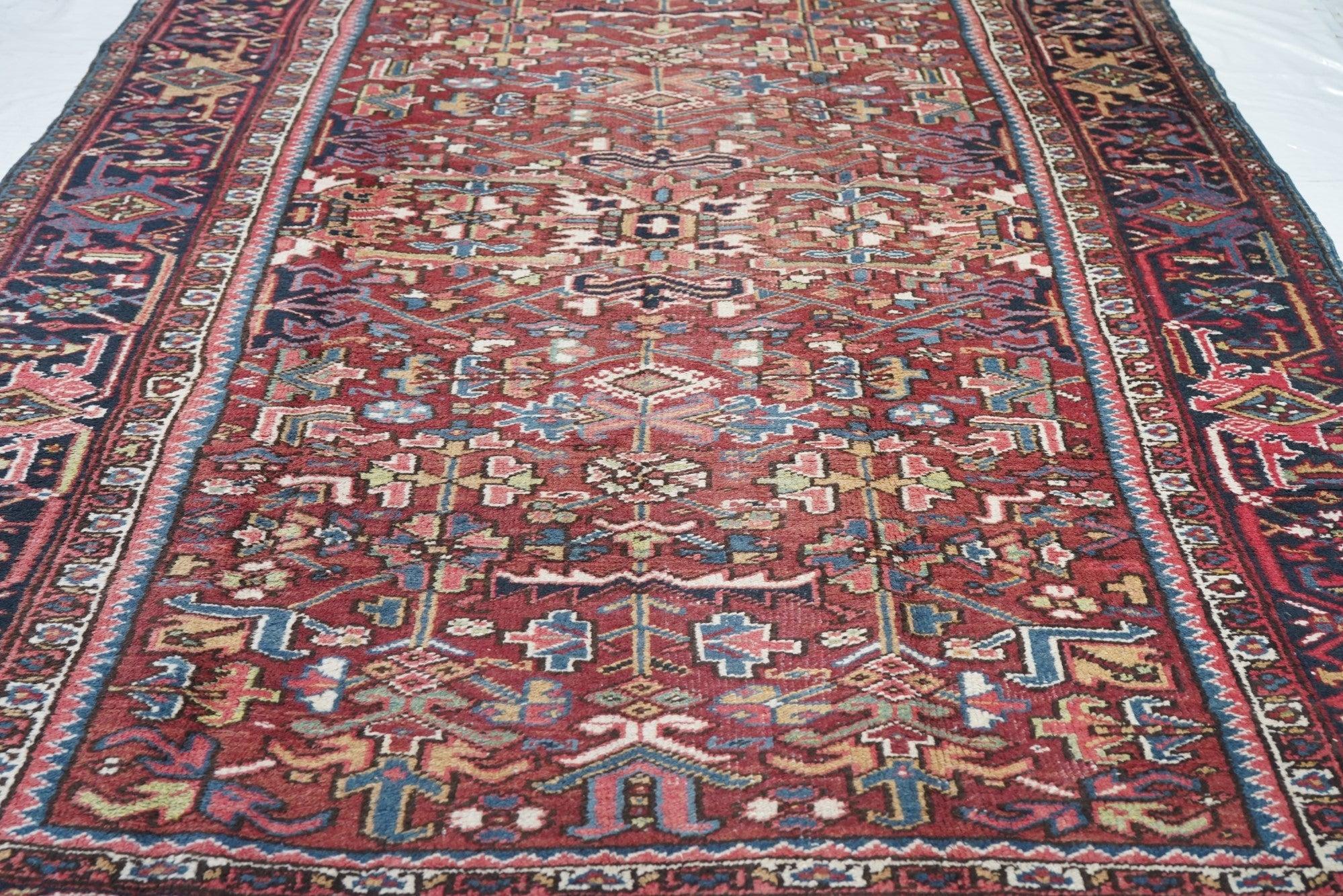 Tappeto Vintage Heriz 7'3'' x 10'9'' in vendita 2