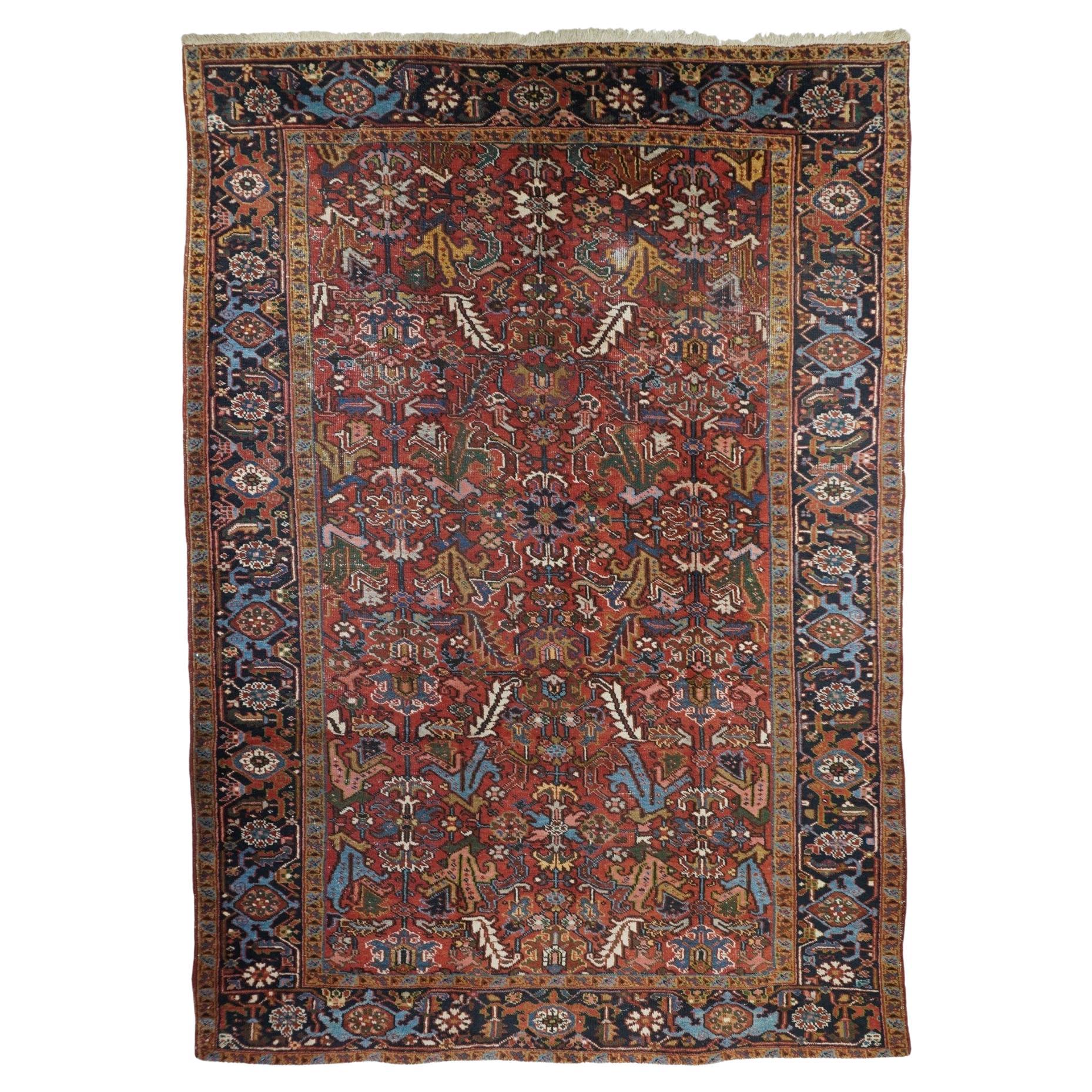 Vintage Heriz Rug 7'4'' x 10'8''