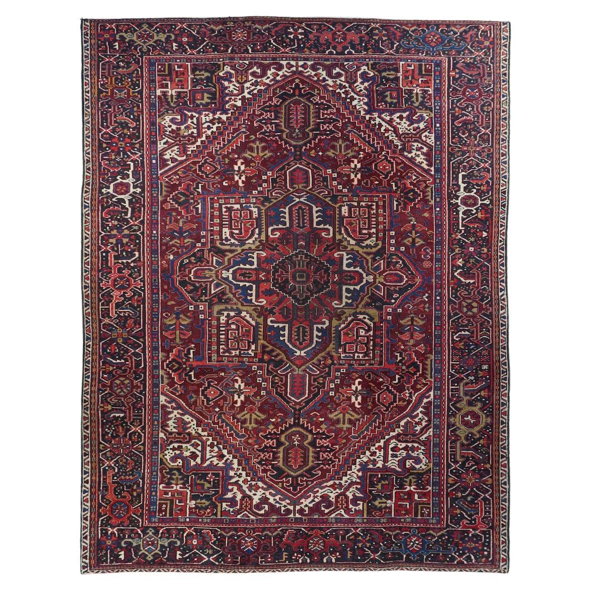 Vintage Heriz Rug 7'9'' x 10'8''