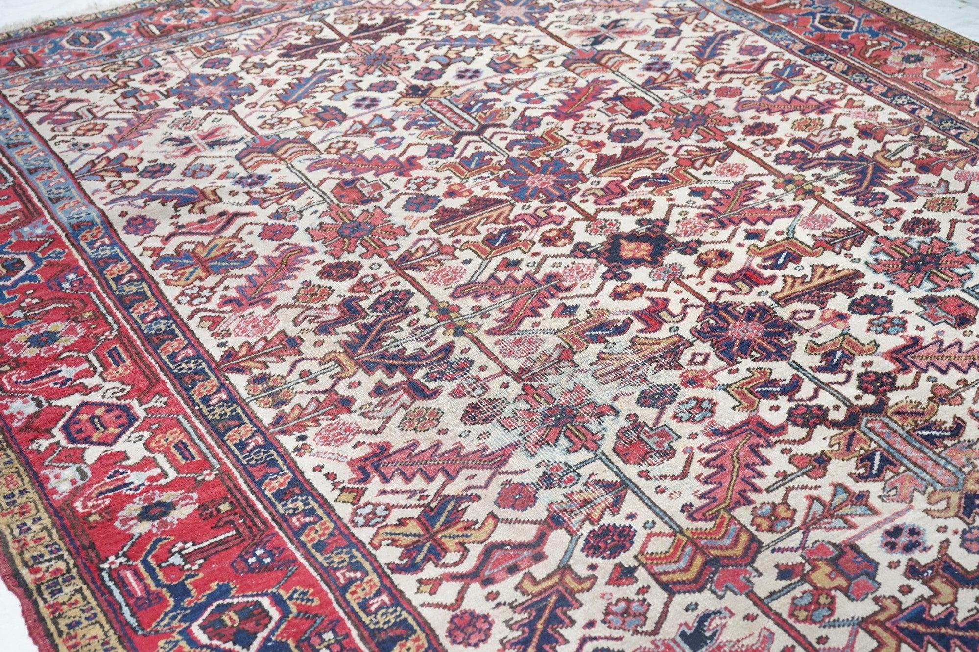 Wool Vintage Heriz Rug 8'1'' x 11'0