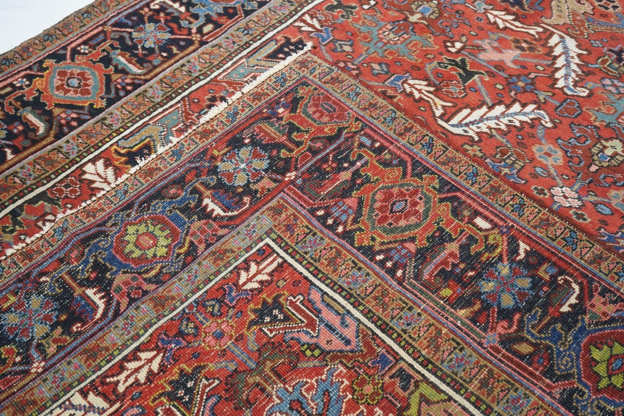 Tappeto Vintage Heriz 8'2'' x 11'2'' in vendita 4