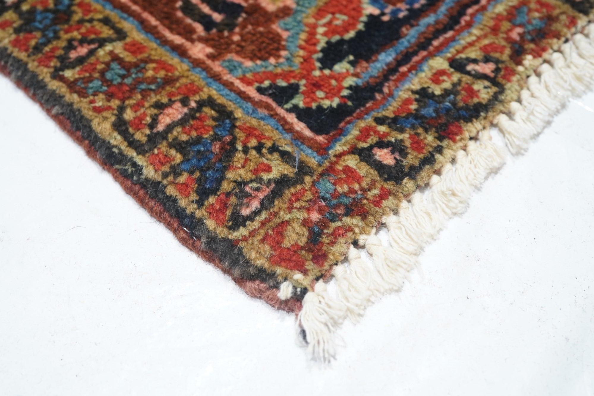 Persiano Tappeto Vintage Heriz 8'2'' x 11'2'' in vendita