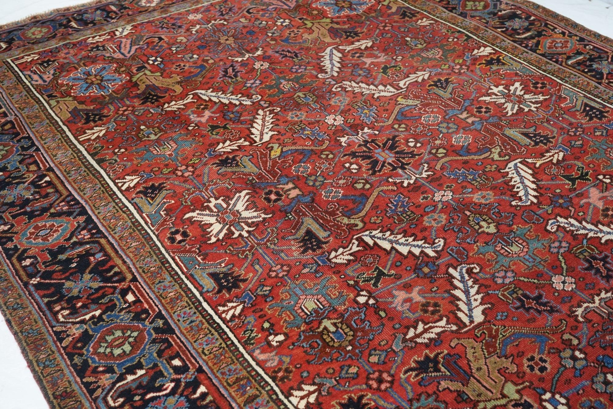 Lana Tappeto Vintage Heriz 8'2'' x 11'2'' in vendita