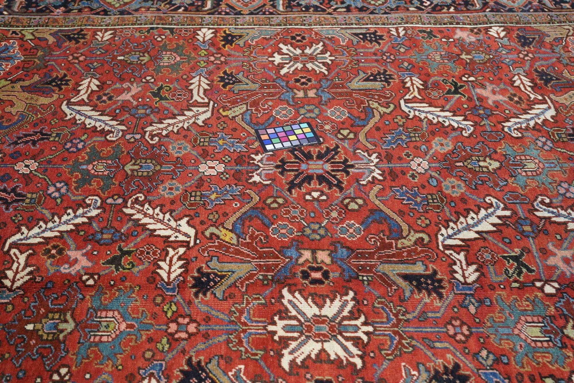 Tappeto Vintage Heriz 8'2'' x 11'2'' in vendita 2