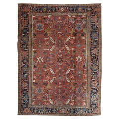 Vintage Heriz Rug 8'2'' x 11'2''