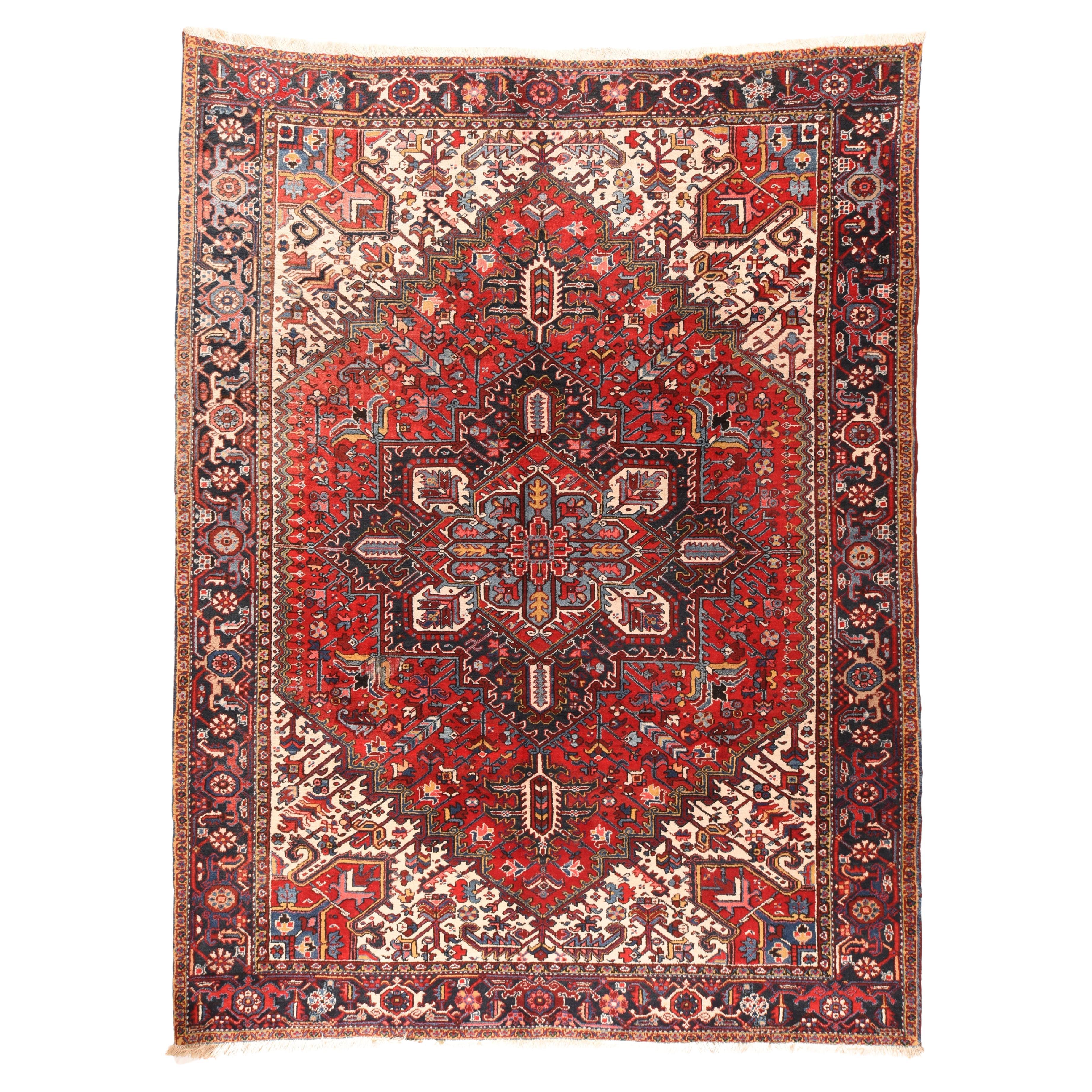 Vintage Heriz Rug 9'1'' x 11'10''