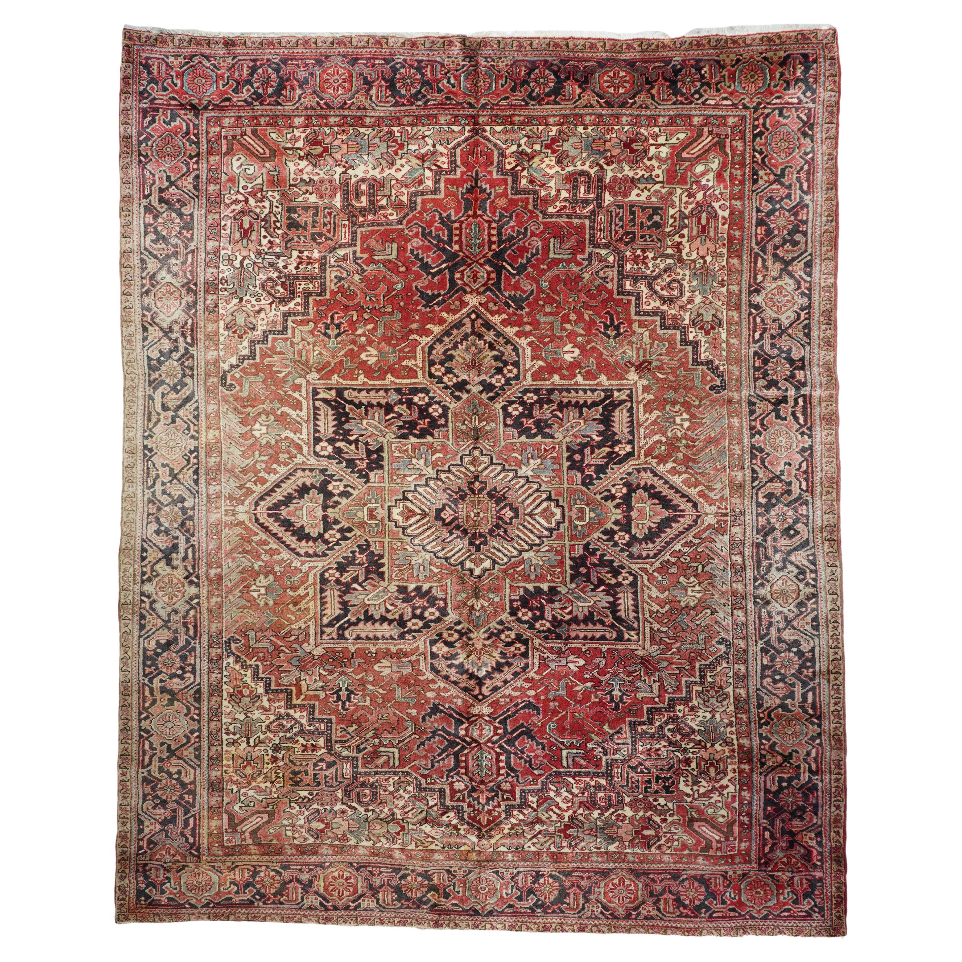 Vintage Heriz Teppich 9'6'' x 11'11''