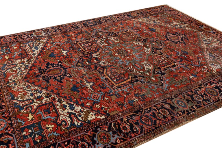 Vintage Heriz Rug For Sale at 1stdibs