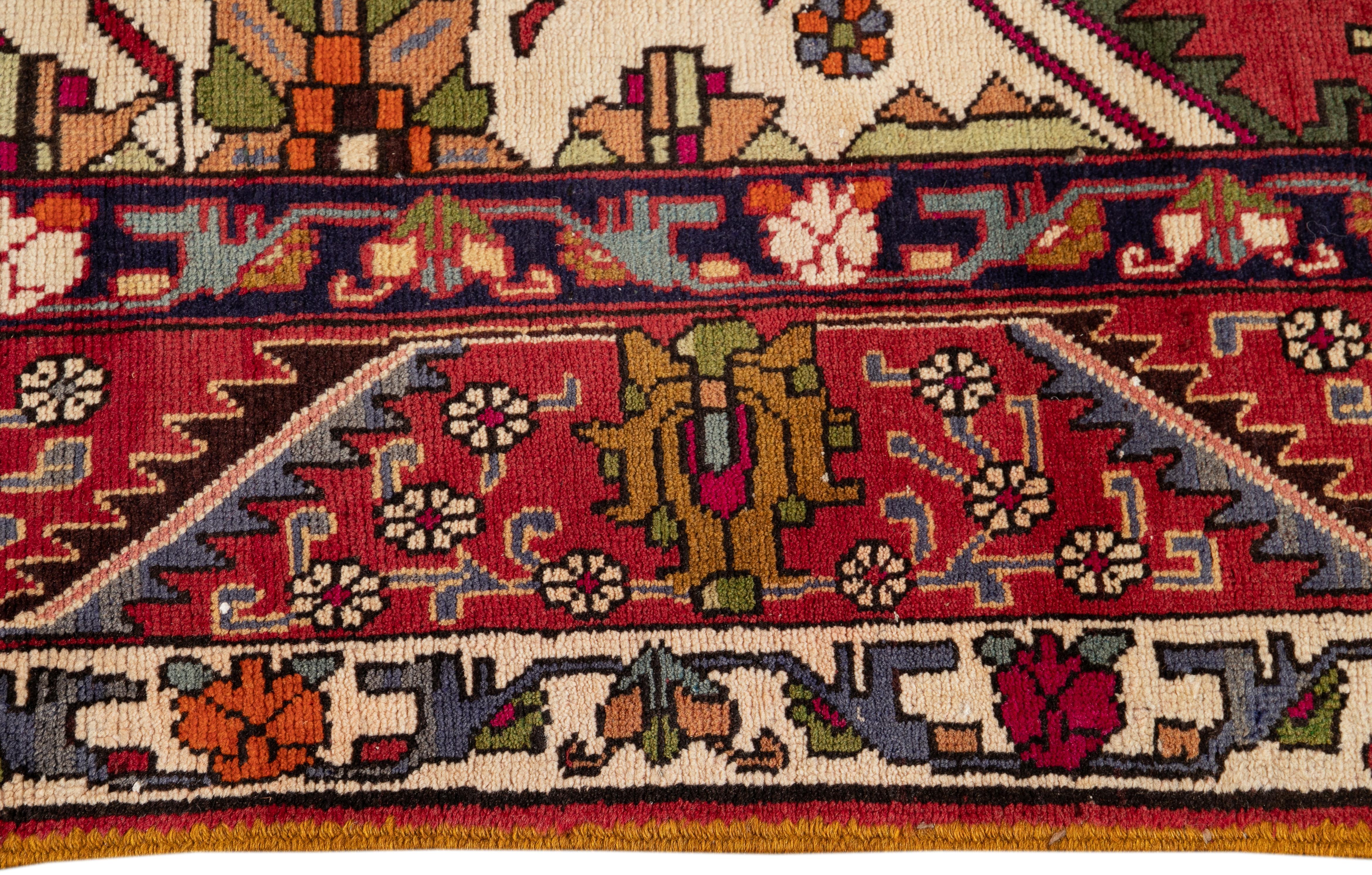 Mid-20th Century Vintage Heriz Rug For Sale