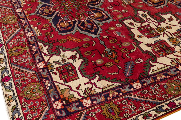 Vintage Heriz Rug For Sale at 1stDibs