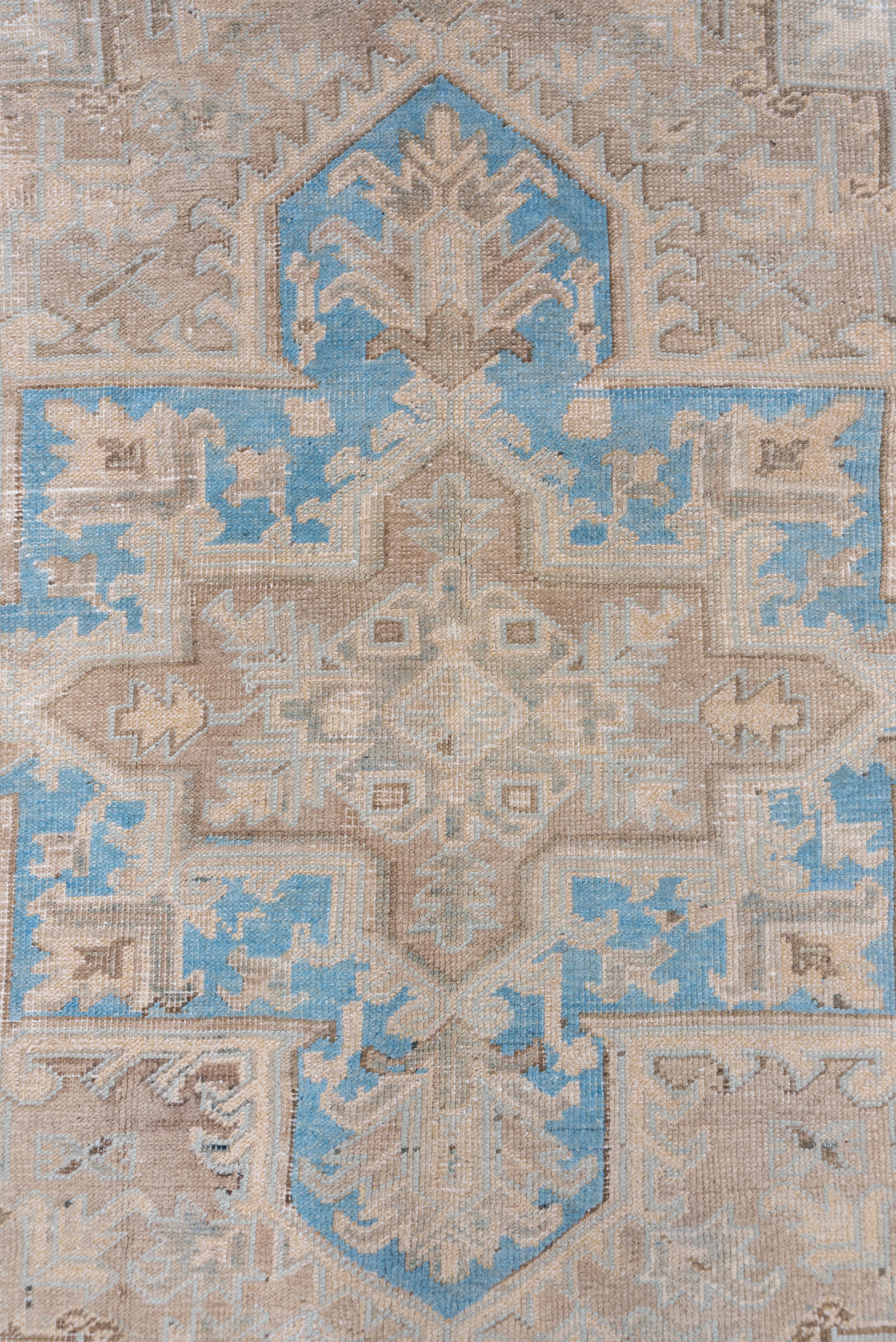 Tapis Vintage Heriz Soft Grey Medallion Design en vente 1