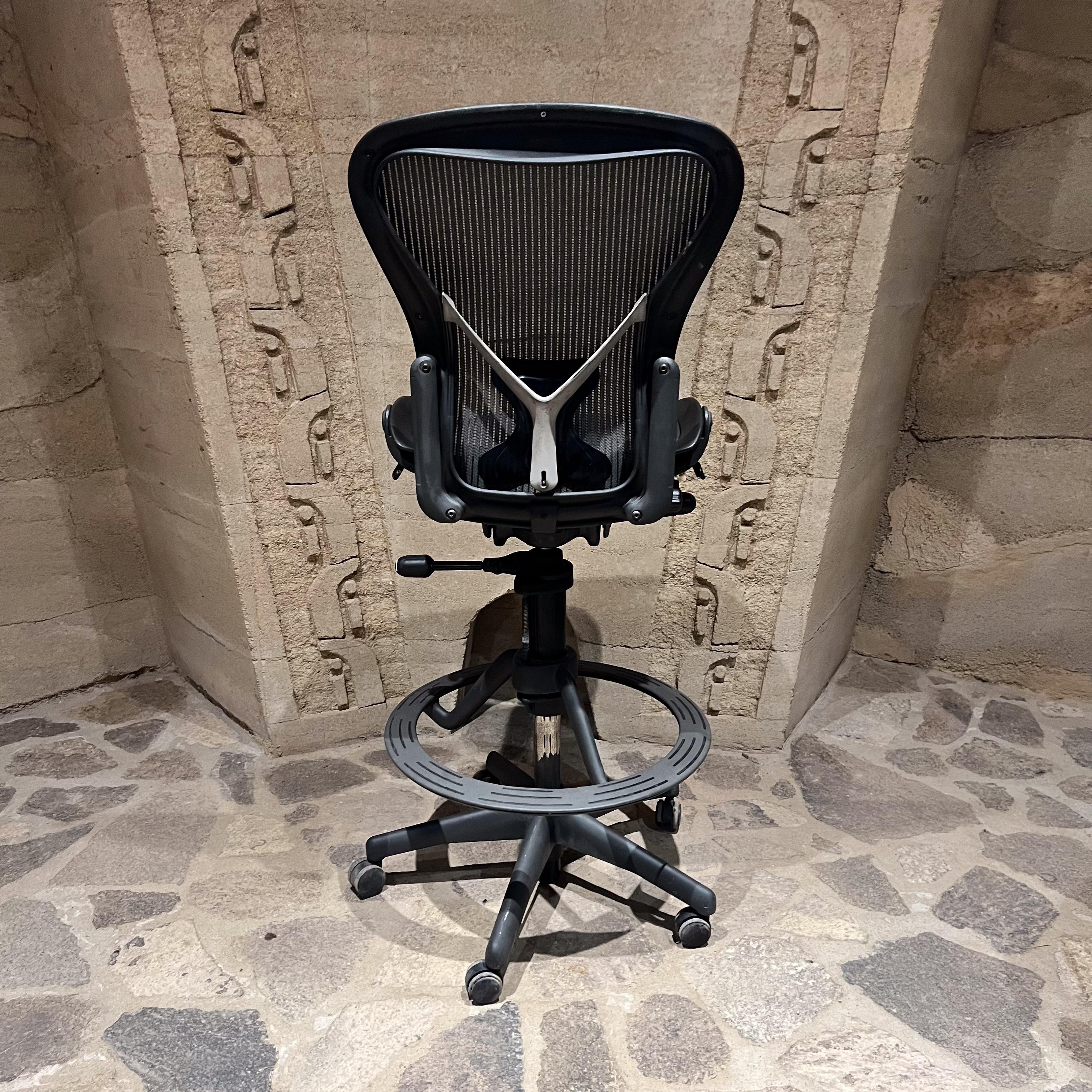 Vintage Herman Miller Aeron Classic Stool Armless Chair For Sale 5