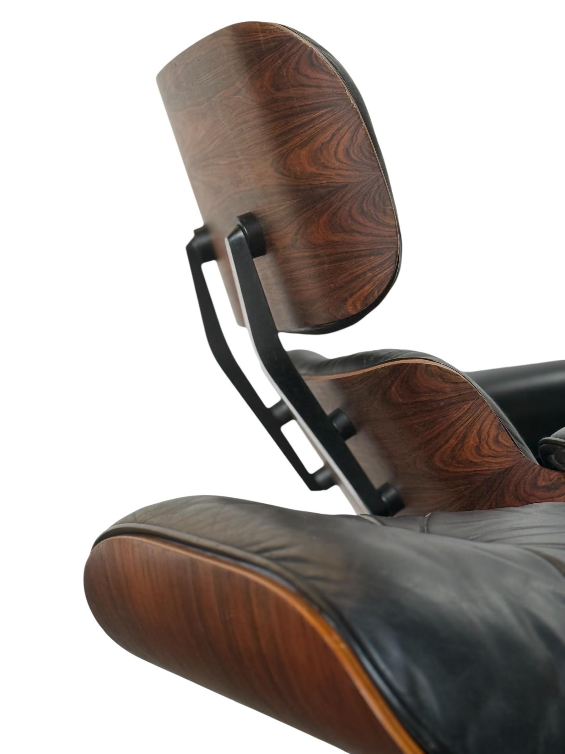 Herman Miller Eames-Loungesessel und Ottomane im Angebot 4