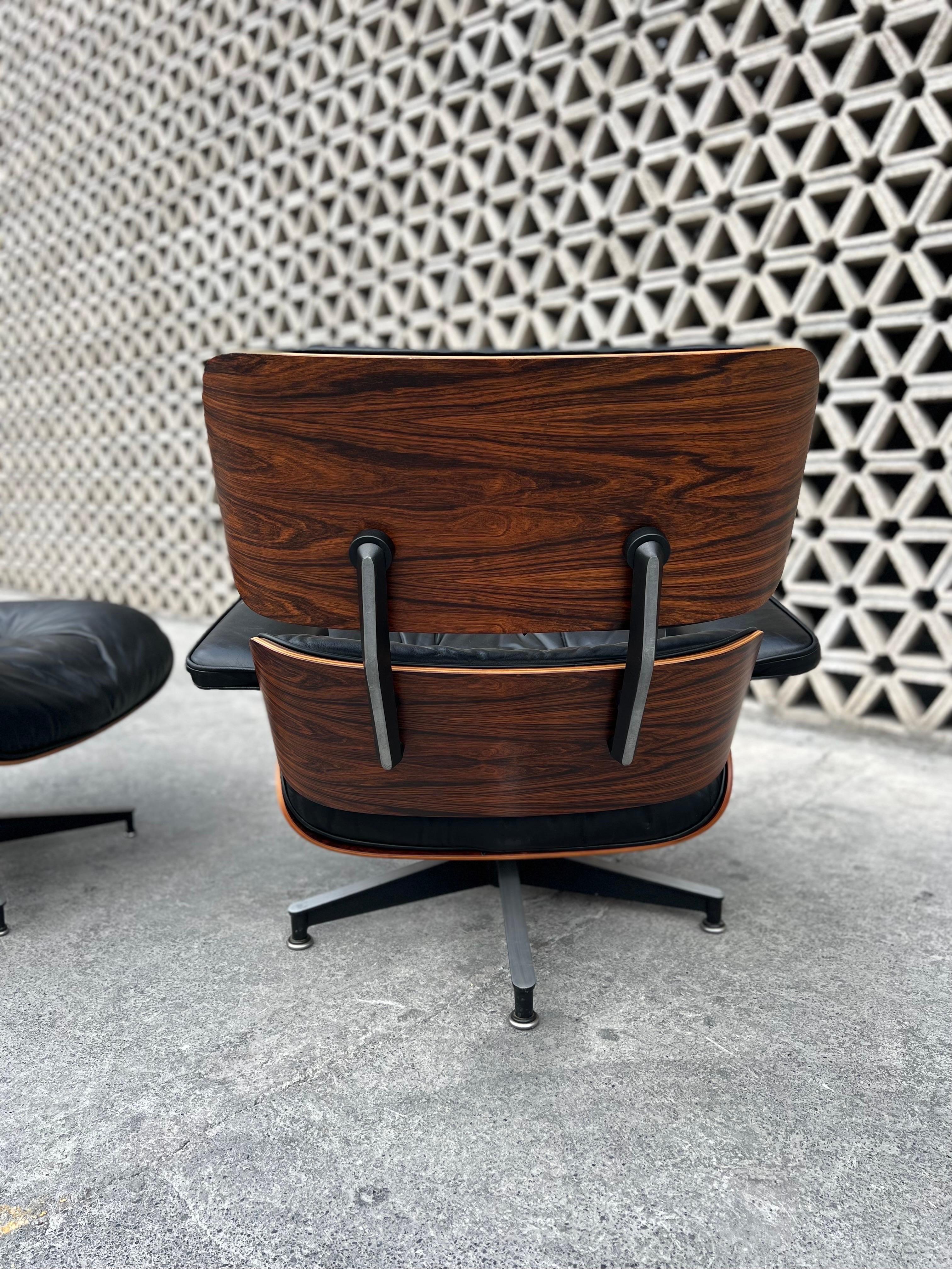 Vintage Herman Miller Eames Lounge Chair and Ottoman In Good Condition In San Pedro Garza Garcia, Nuevo Leon