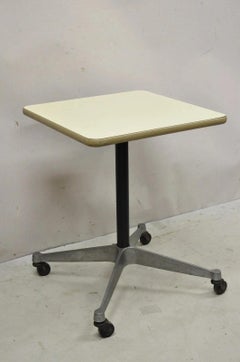 Vintage Herman Miller Eames Mid Century Modern Rolling Contract Base Side Table