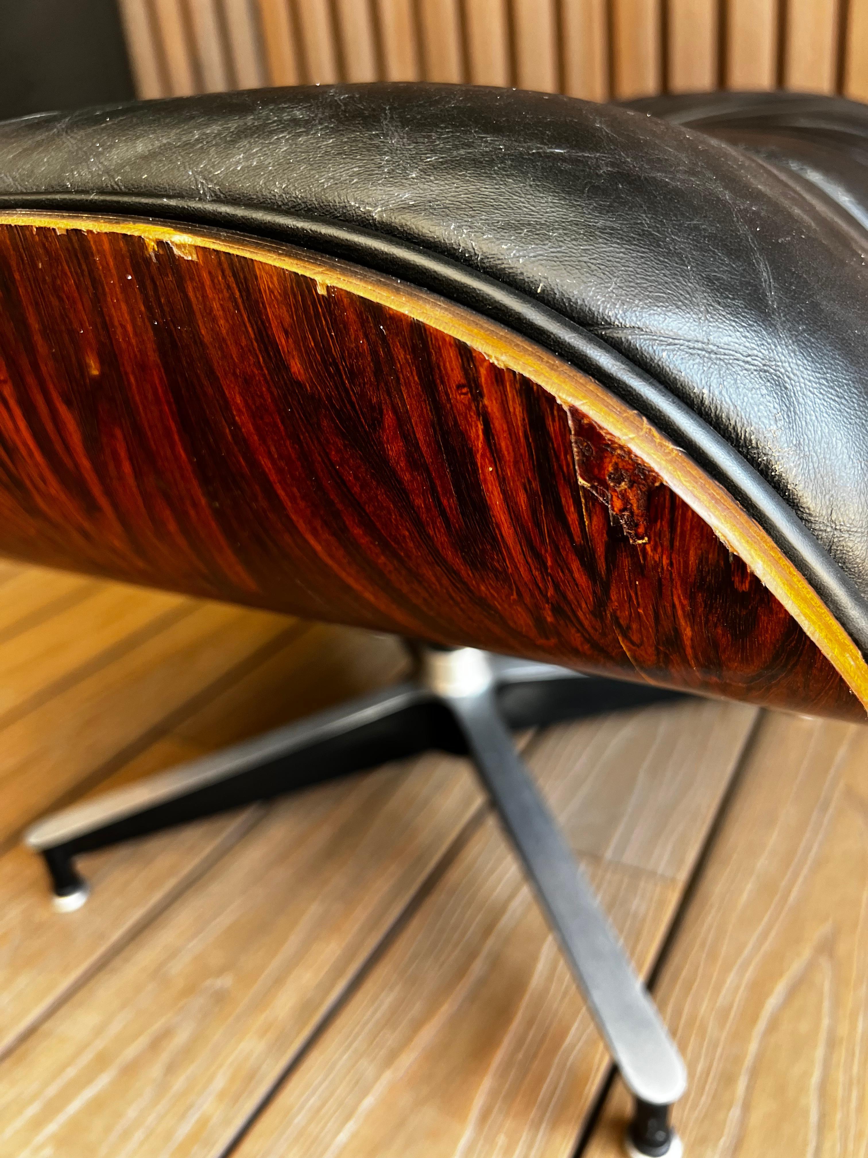 Aluminium Pouf Eames vintage Herman Miller en vente