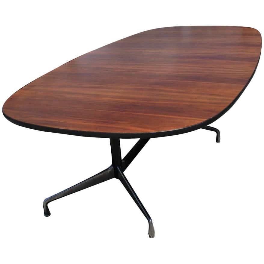 10FT Vintage Herman Miller Eames Teak Conference Table For Sale