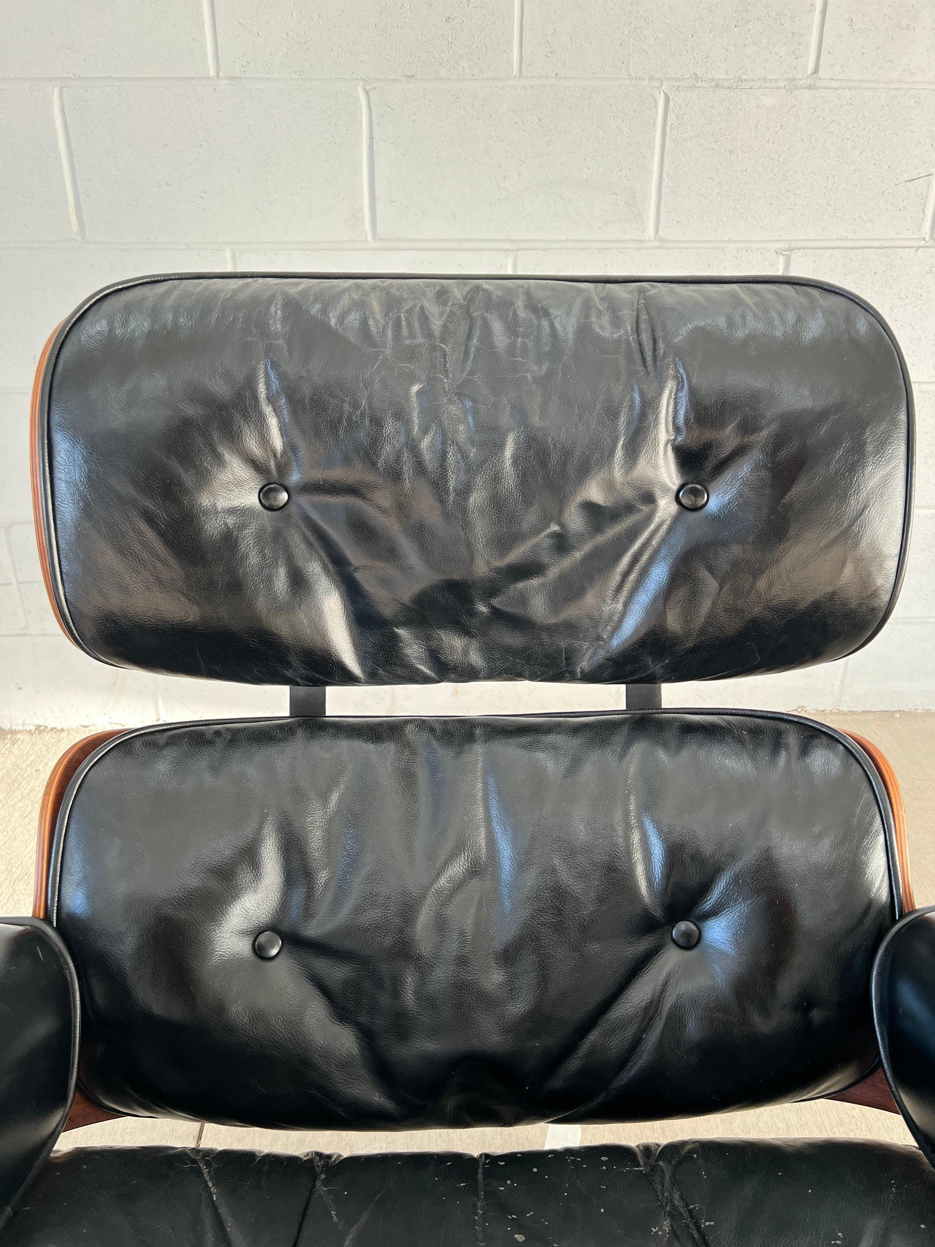 Vintage Herman Miller Eames Rosewood Second Generation Lounge Chair and Ottoman 7