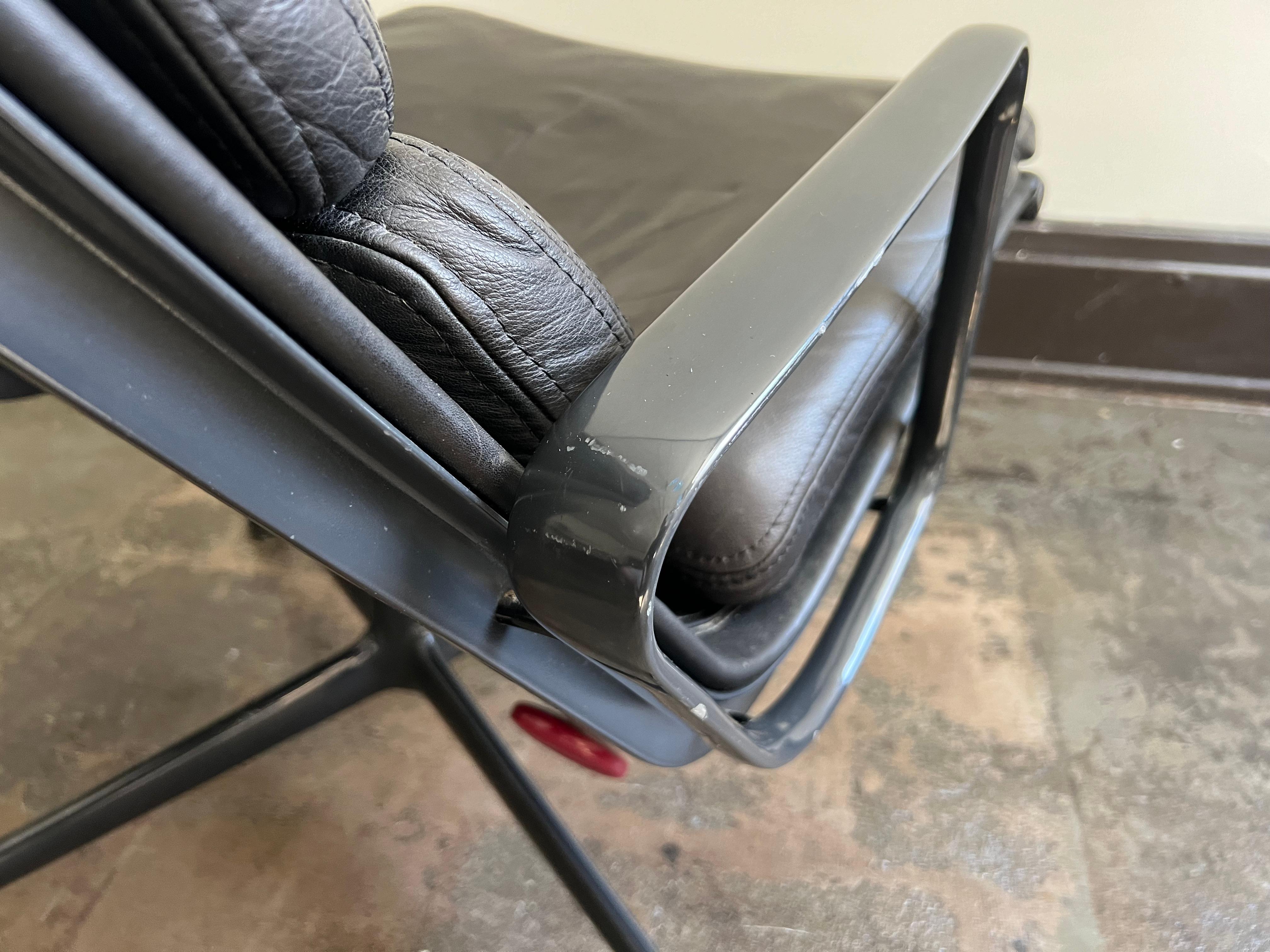20th Century Vintage Herman Miller Eames Soft Pad Reclining Lounge Chair