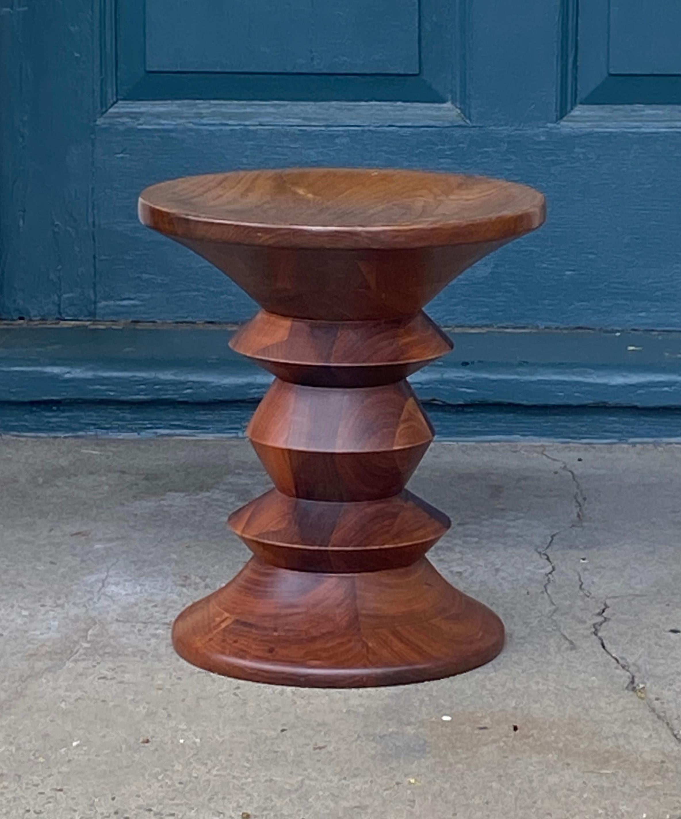 American Vintage Herman Miller Walnut Time Life Stool Model C