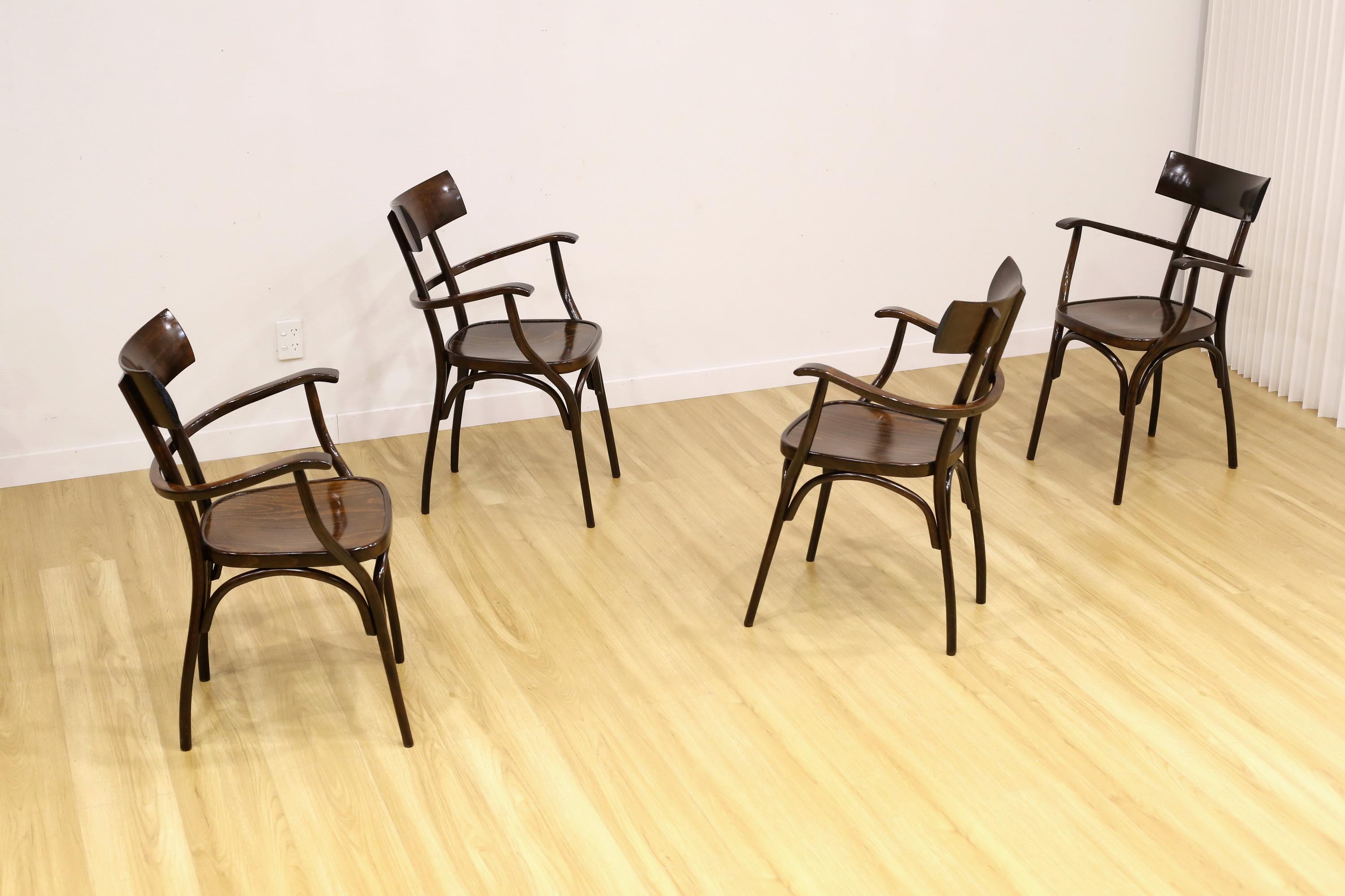 Vintage Hermann Black Chairs For Sale 4
