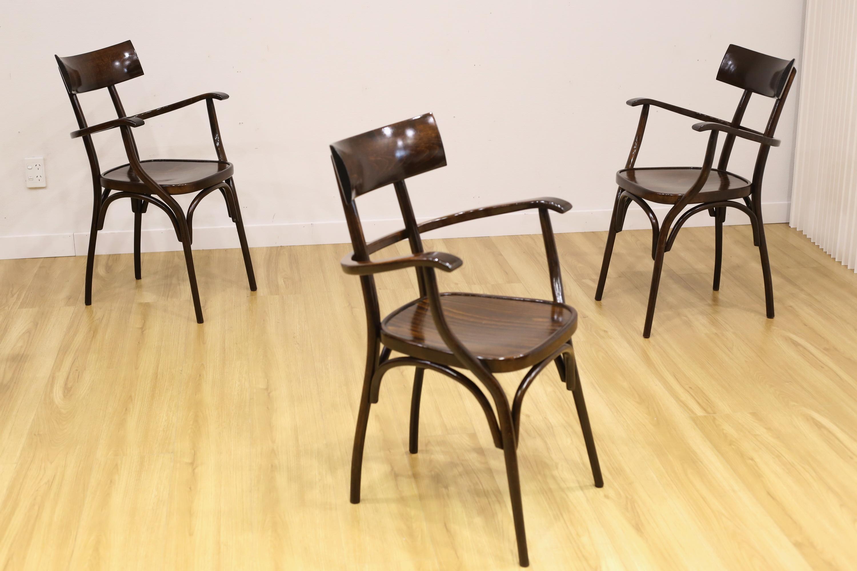 Vintage Hermann Black Chairs For Sale 6