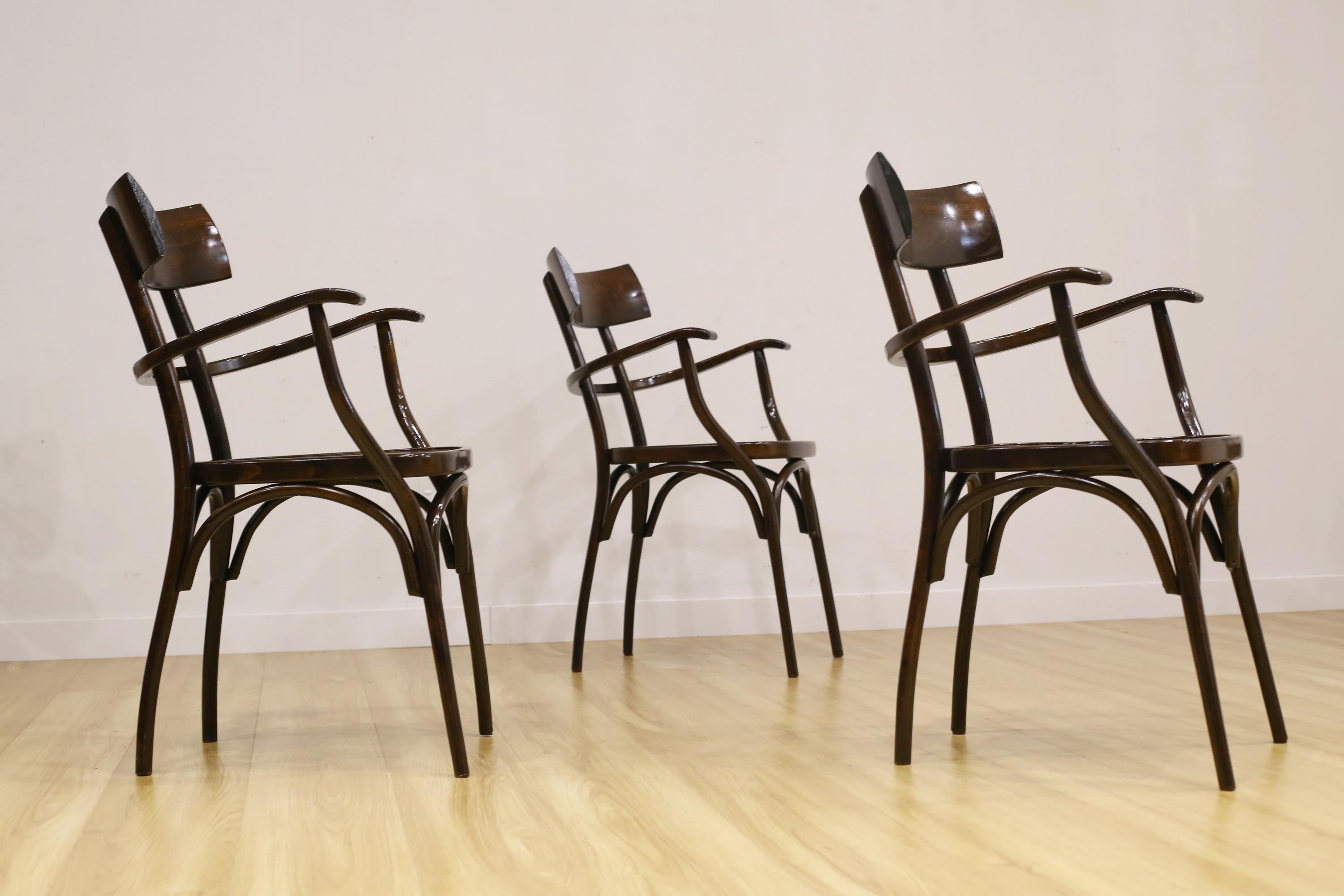 Vintage Hermann Black Chairs For Sale 8