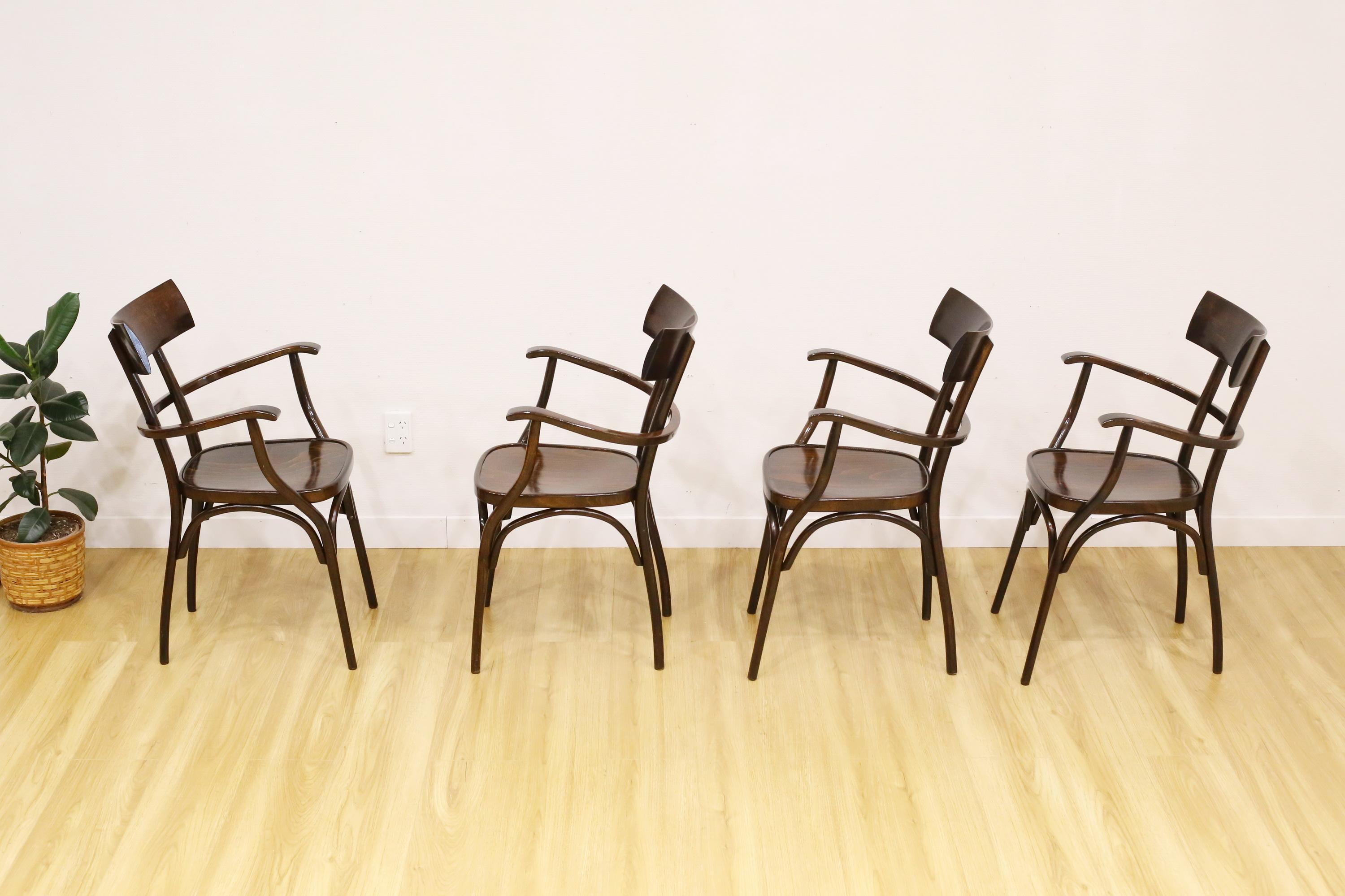 Mid-Century Modern Vintage Hermann Black Chairs For Sale