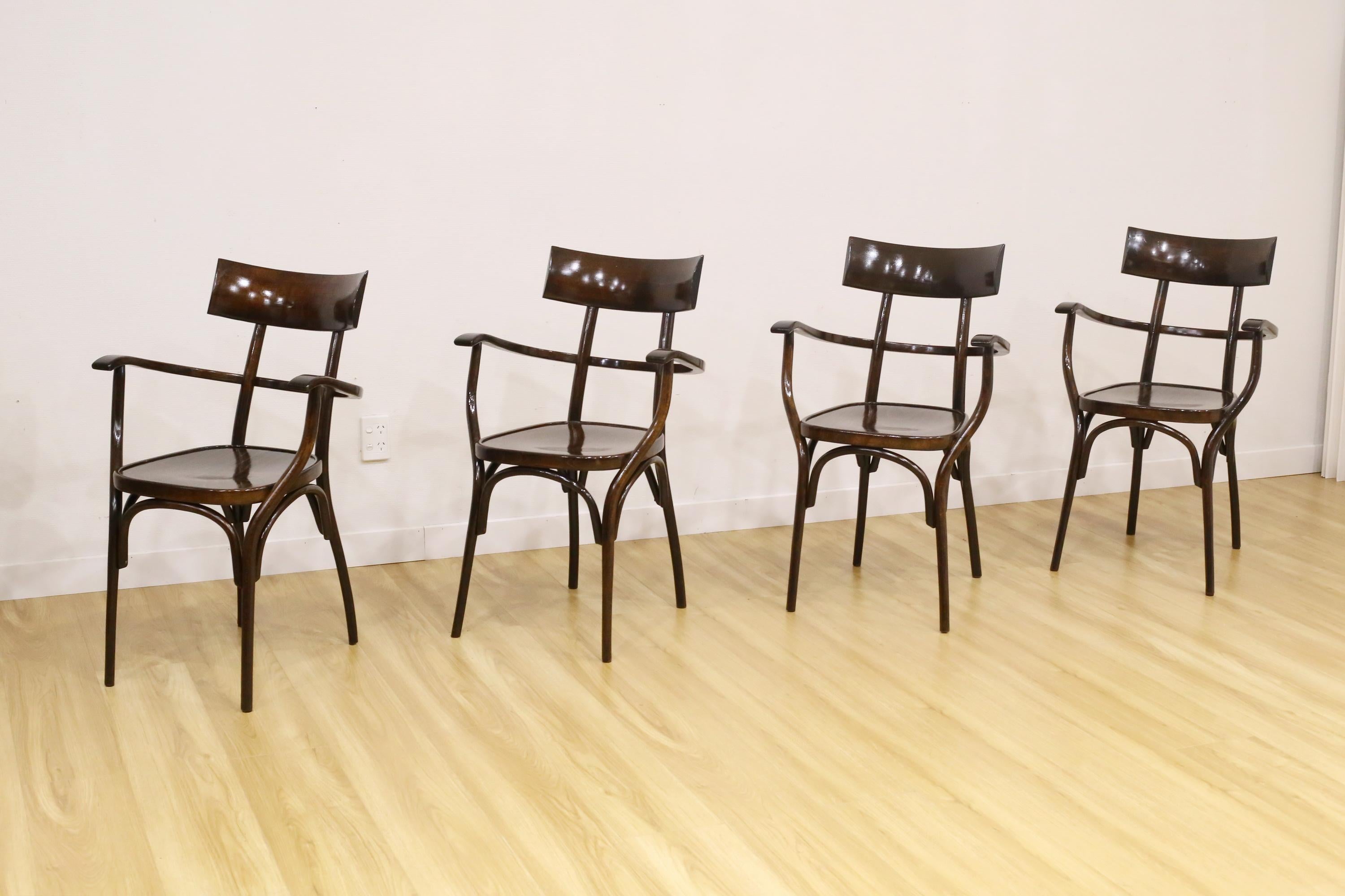 New Zealand Vintage Hermann Black Chairs For Sale
