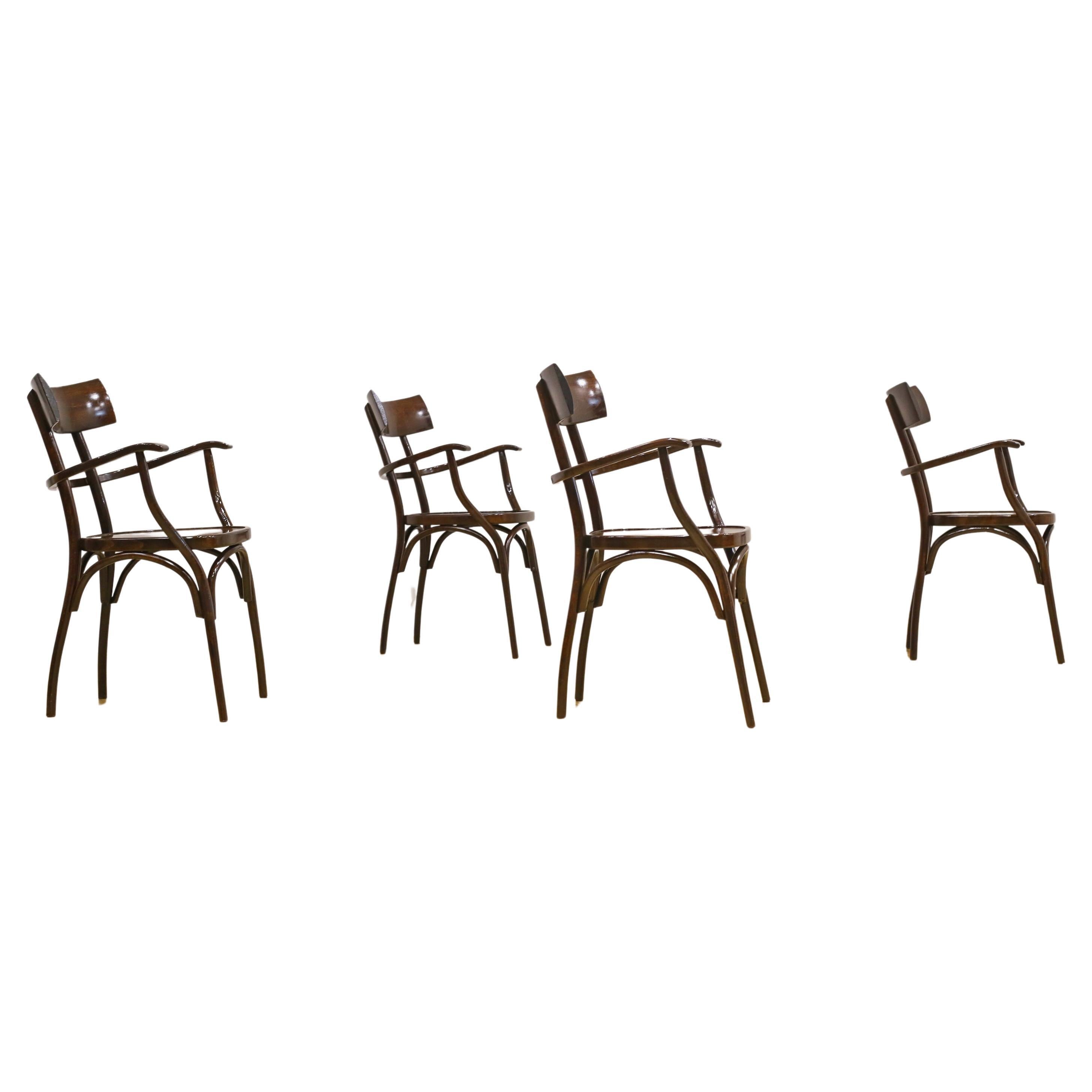 Vintage Hermann Black Chairs For Sale