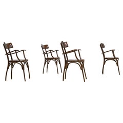 Chaises noires vintage Hermann