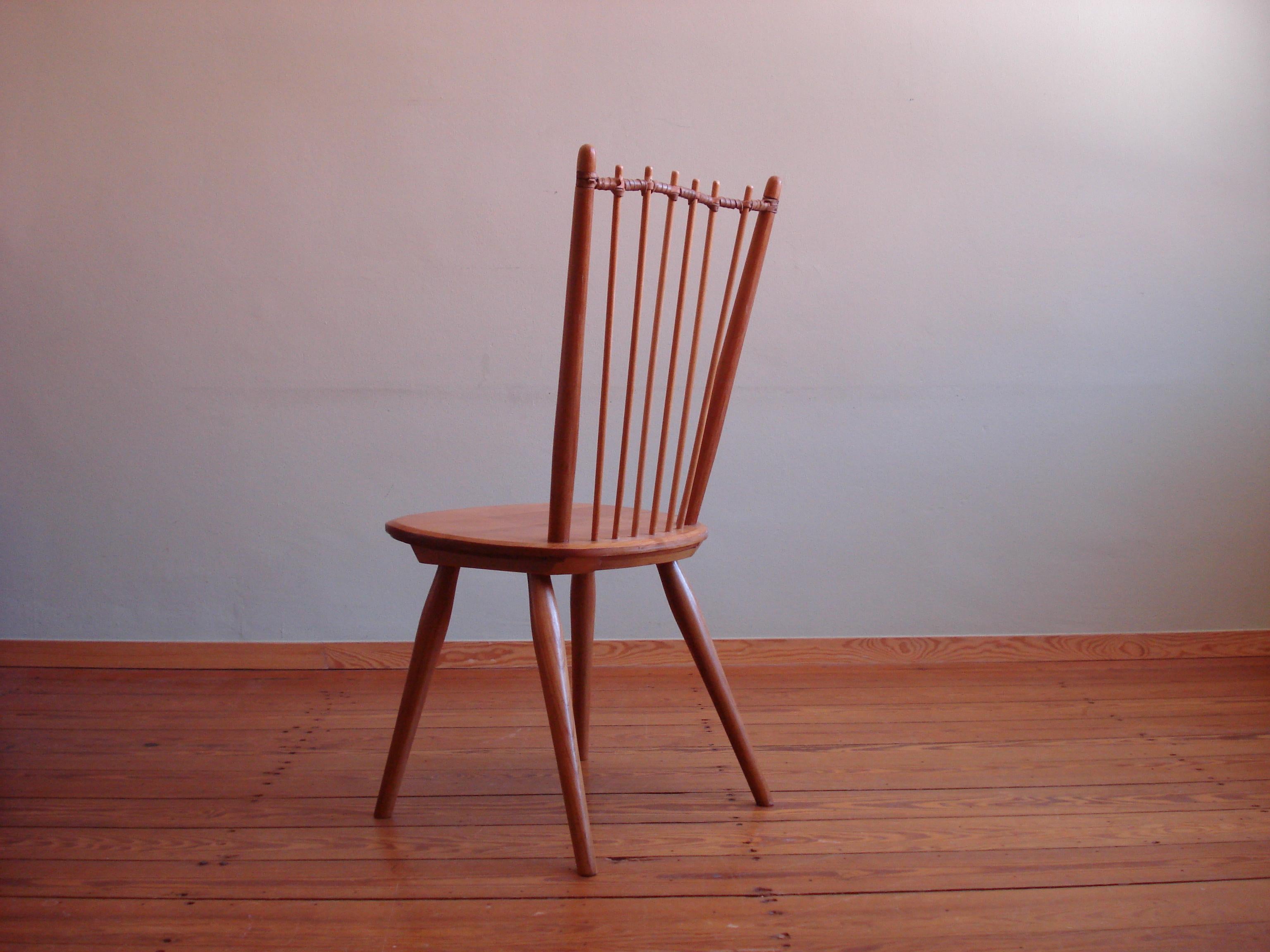 Vintage Hermann Fleiner dining chair by Albert Haberer For Sale 5