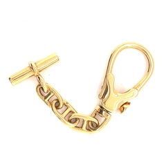 Vintage Hermes 18 Karat Gold Key Chain