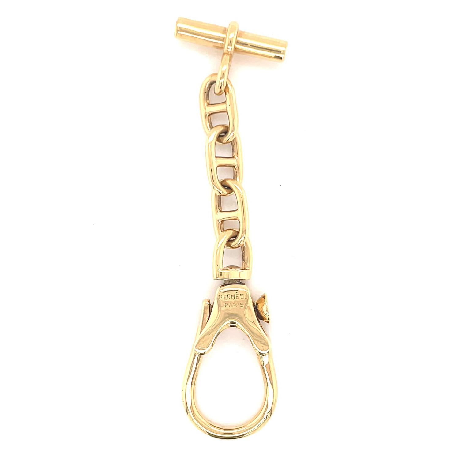 vintage gold key chain