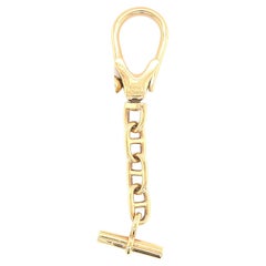 Vintage Hermes 18 Karat Gold Key Chain