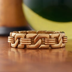 Vintage Hermès 18 Karat Heavy Link Bracelet 1980s