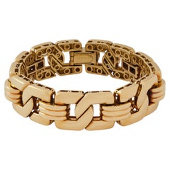 Vintage Hermès 18 Karat Heavy Link Bracelet 1980s