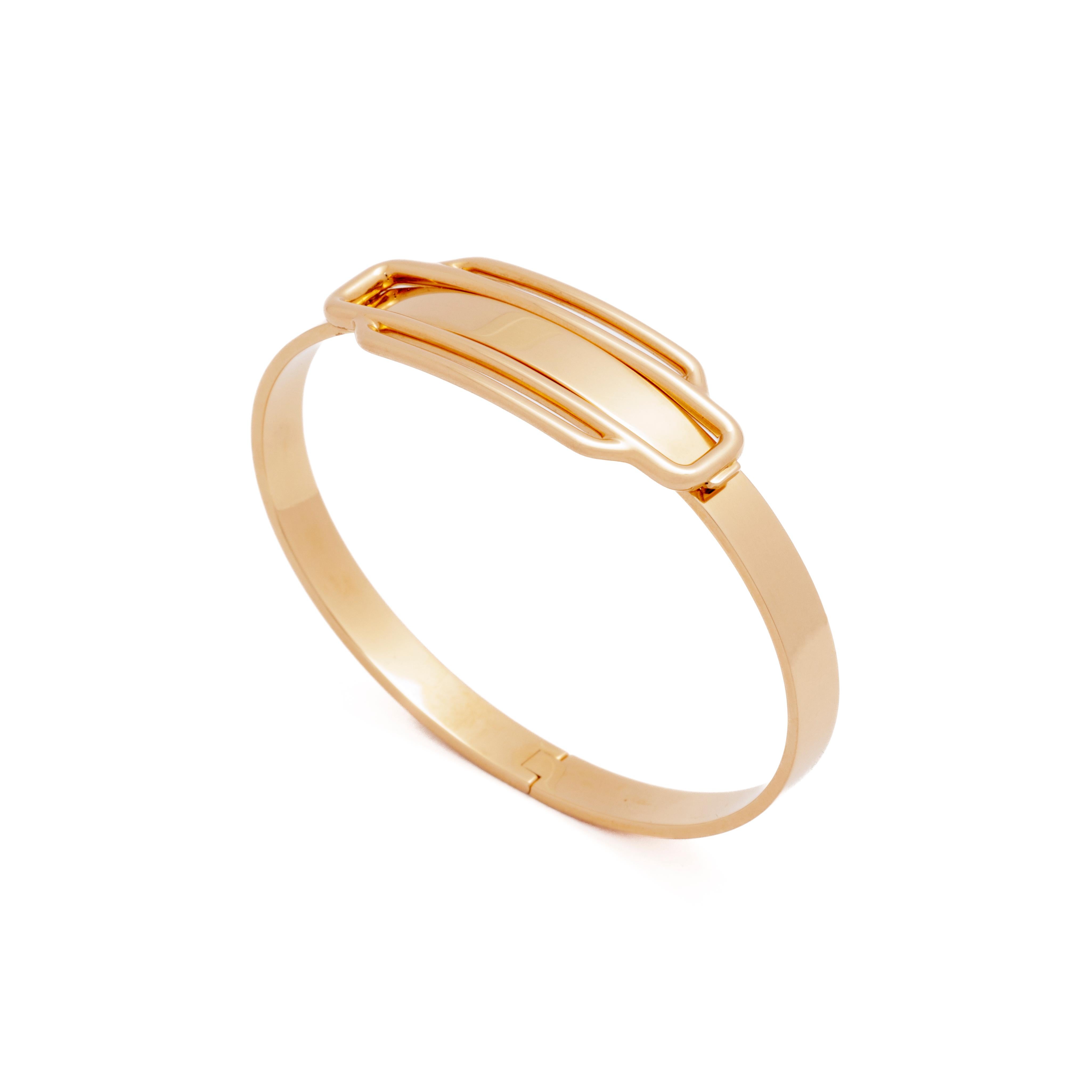 Vintage Hermès 18 Karat Rose Gold Bracelet Bangle
c.1990s
Fits up to a size 7