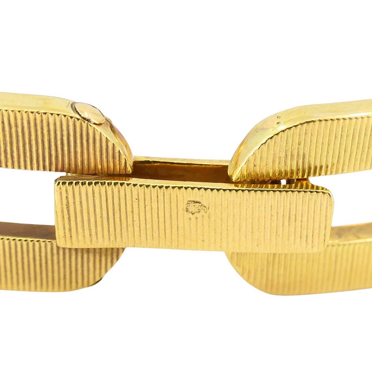 Bracciale vintage Hermès con ametista in oro 18 carati in vendita 6