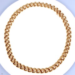 Vintage Hermes 18 Karat Yellow Gold Necklace
