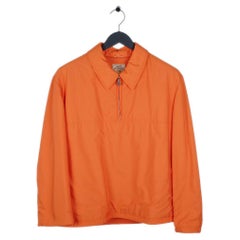 Vintage Hermes Anorak Orange Men Padded Jacket Size 52IT(L)