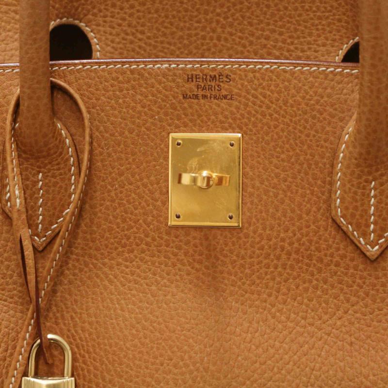 Vintage Hermes Birkin 40 Gold For Sale 5