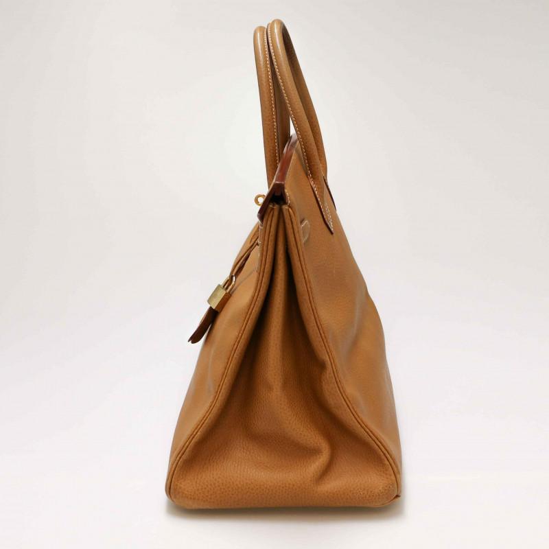 Vintage Hermes Birkin 40 Gold For Sale 8
