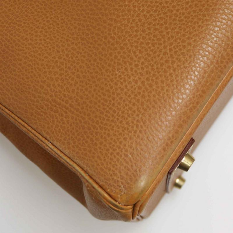 Vintage Hermes Birkin 40 Gold In Good Condition For Sale In Paris, FR