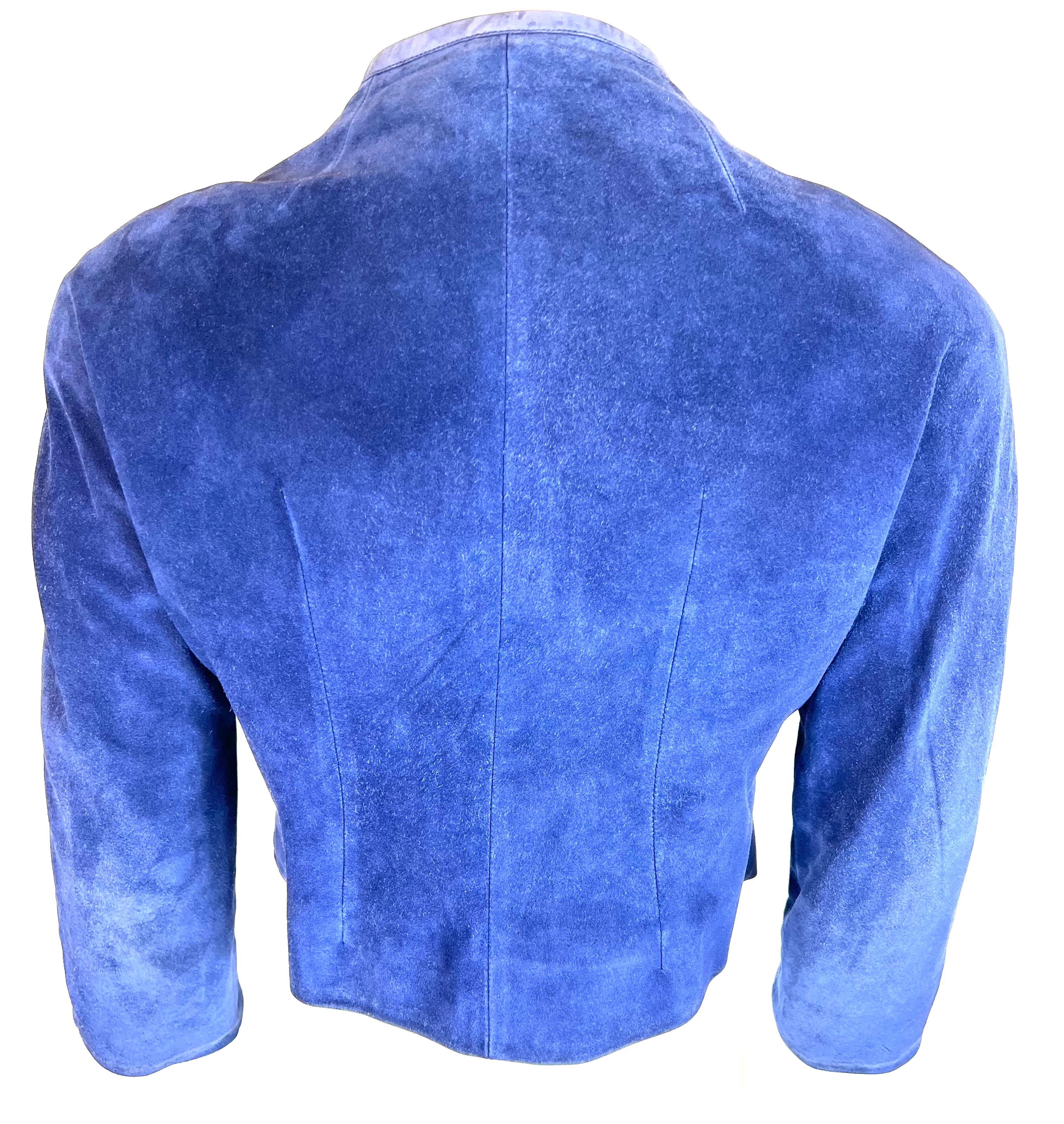 pale blue suede jacket