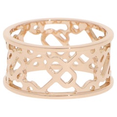 Vintage Hermès Chaine d'ancre Passerelle Ring in Rose Gold
