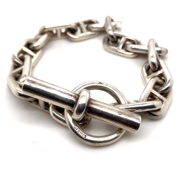 アクセサリー HERMES - vintage chaine d'ancre bracelet vintage hermès sterling and bronze chaine d'ancre | dkfarnum