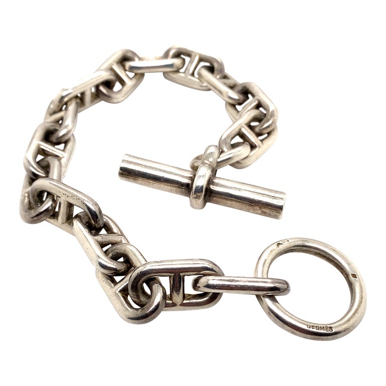 Vintage Hermès Chaîne d'Ancre Silver Bracelet, Circa 1950 at